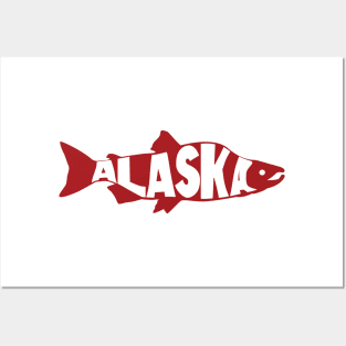 Alaska Salmon Posters and Art